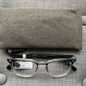 Peepers Black and Clear Women's Glasses